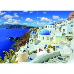 Puzzle  Dtoys-74874 Discover Europe - Santorini