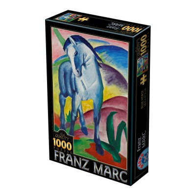 Puzzle  Dtoys-75147 Marc Franz: Blaues Pferd I