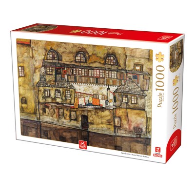 Puzzle  Dtoys-76748 Egon Schiele - House Wall on the River