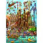 Puzzle  Dtoys-79183 Cartoon Collection - Sagrada Familia