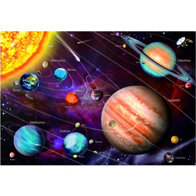 Educa-14461 Puzzle 1000 Teile fluoreszierend - Das Sonnensystem