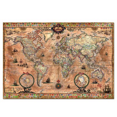 Puzzle Educa-15159 Weltkarte