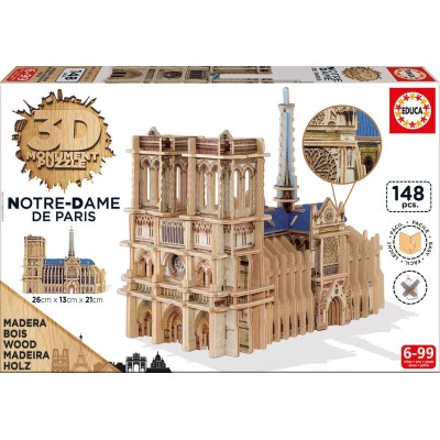 Educa-16974 3D Holzpuzzle - Notre-Dame de Paris