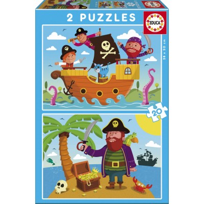 Educa-17149 2 Puzzles - Piraten
