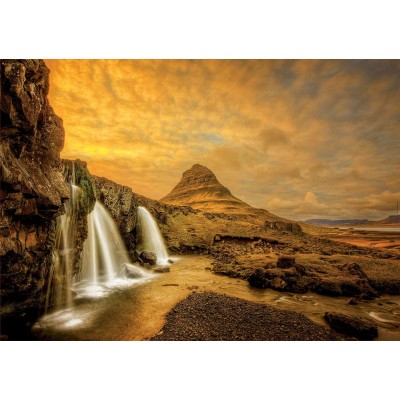 Puzzle  Educa-17971 Kirkjufellsfoss Wasserfall, Island