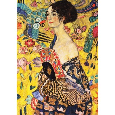 Puzzle  Enjoy-Puzzle-1128 Gustav Klimt: Dame mit Fächer