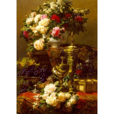 Puzzle  Enjoy-Puzzle-1221 Jean-Baptiste Robie: Blumen und Früchte