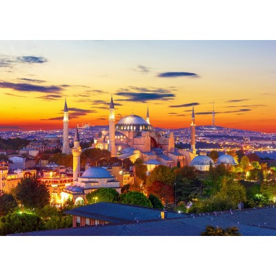 Puzzle  Enjoy-Puzzle-1359 Hagia Sophia at Sunset, Istanbul