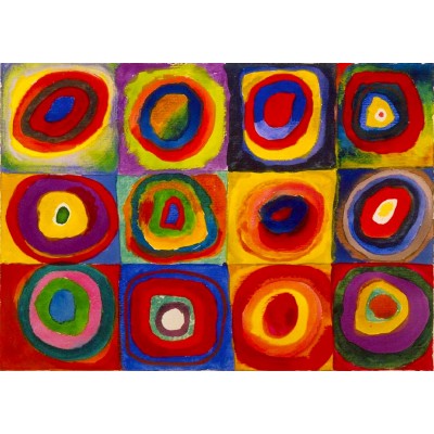 Puzzle  Enjoy-Puzzle-1542 Vassily Kandinsky - Color Study: Squares with Concentric Circles