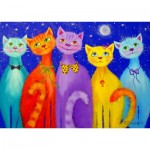 Puzzle  Enjoy-Puzzle-1738 Lächelnde Katzen