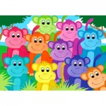 Puzzle  Enjoy-Puzzle-2060 Rainbow Monkeys