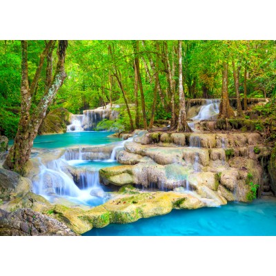 Puzzle  Enjoy-Puzzle-2067 Turquoise Waterfall, Thailand