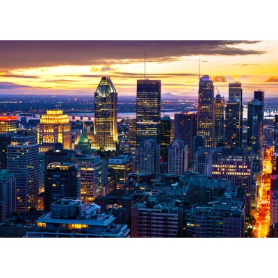 Puzzle Enjoy-Puzzle-2085 Montreal Skyline by Night, Canada