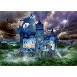 Puzzle  Enjoy-Puzzle-2090 Spooky Night at Dracula's Castle