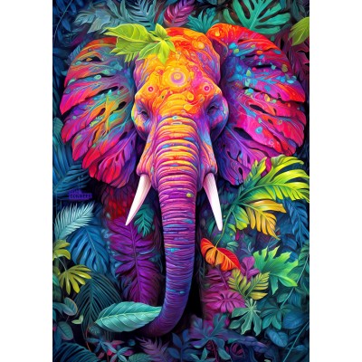 Puzzle Enjoy-Puzzle-2223 Getarnter Elefant