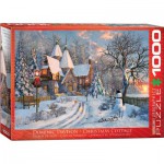 Puzzle  Eurographics-6000-0790 Dominic Davison: Landhaus zu Weihnachten