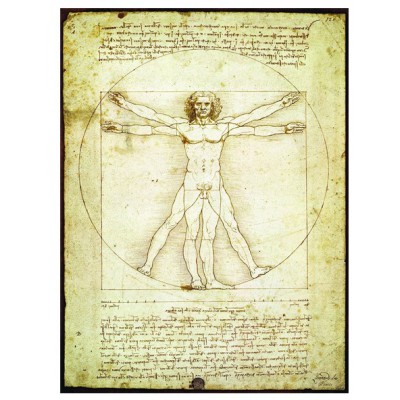 Puzzle  Eurographics-6000-5098 Leonard de Vinci: Der vitruvianische Mensch