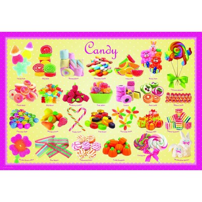 Puzzle Eurographics-6100-0521 Süßigkeiten