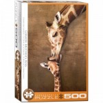 Puzzle  Eurographics-6500-0301 XXL Teile - Giraffe Mother's Kiss