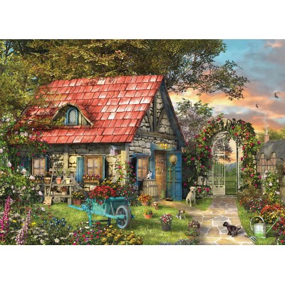  Eurographics-6500-0971 XXL Teile - Family Puzzle: Dominic Davison - The Country Shed