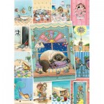 Puzzle  Eurographics-6500-5366 XXL Teile - A Cat's Life