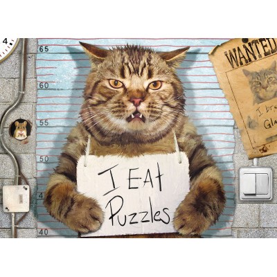 Puzzle  Eurographics-6500-5786 XXL Teile - Gangsterkatze