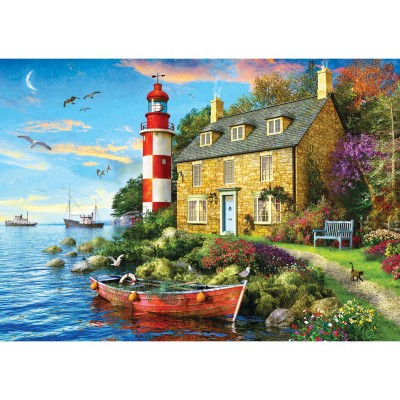 Puzzle  Eurographics-6704-6024 Connecting Pieces - The Cottage Lighthouse