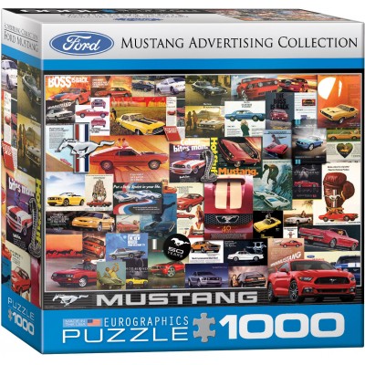 Puzzle Eurographics-8000-0748 Ford Mustang Advertising Collection