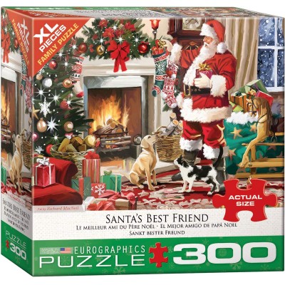 Puzzle Eurographics-8300-5399 XXL Teile - Santa's Best Friend