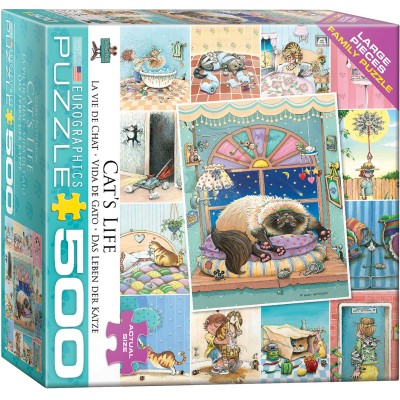 Puzzle Eurographics-8500-5366 XXL Teile - Süße Katzen Collage