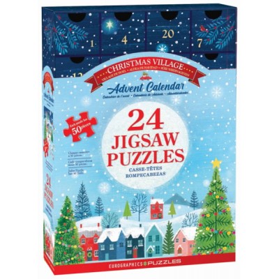  Eurographics-8924-5920 Adventskalender - Weihnachtsdorf - 24 Puzzles