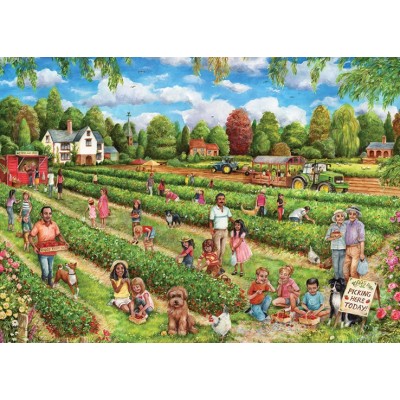 Puzzle  Jumbo-11340 Strawberry Picking