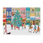  Galison-35685 Weihnachtslieder – 1000-teiliges Puzzle in Quadratischer Box