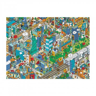 Puzzle  Galison-38158 Entdeckung von New York City: 1000 Teile suchen und finden