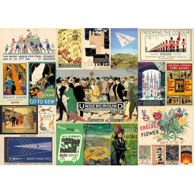 Puzzle  Gibsons-G3433 Tfl Heritage Poster