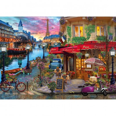 Puzzle Gibsons-G3561 XL Teile - Sonnenuntergang Auf Der Seine