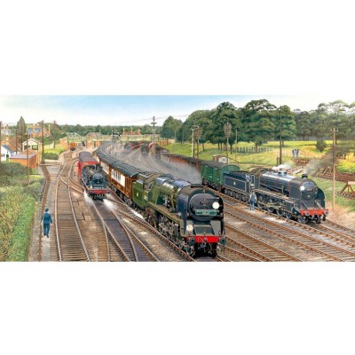  Gibsons-G4018 Puzzle 636 Teile Panorama - New Forest Junction