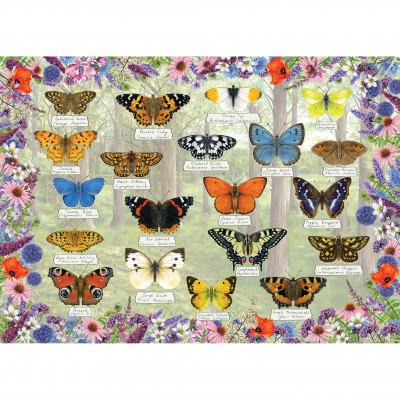 Puzzle Gibsons-G6366 Beautiful Butterflies