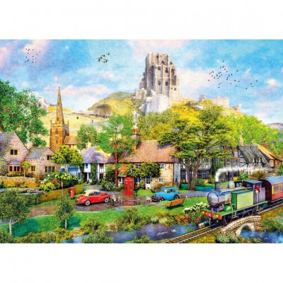 Puzzle  Gibsons-G6394 Unterhalb Des Schlosses Von Corfe