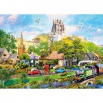 Puzzle  Gibsons-G6394 Unterhalb Des Schlosses Von Corfe