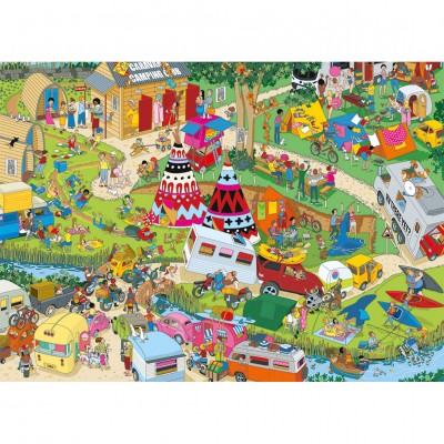 Puzzle Gibsons-G7159 Witze: Kapriolen Auf Dem Campingplatz