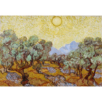 Puzzle  Grafika-F-30912 Vincent van Gogh: Olivenbäume, 1889