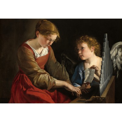 Puzzle  Grafika-F-31160 Orazio Gentileschi and Giovanni Lanfranco: Saint Cecilia and an Angel, 1617/1618