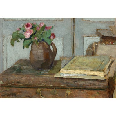Puzzle  Grafika-F-31172 Edouard Vuillard: The Artist's Paint Box and Moss Roses, 1898