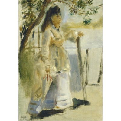 Puzzle  Grafika-F-31186 Auguste Renoir: Woman by a Fence, 1866