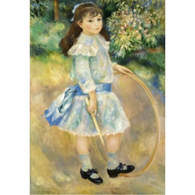 Puzzle  Grafika-F-31190 Auguste Renoir : Girl with a Hoop, 1885