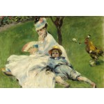 Puzzle  Grafika-F-31201 Auguste Renoir: Madame Monet and Her Son, 1874