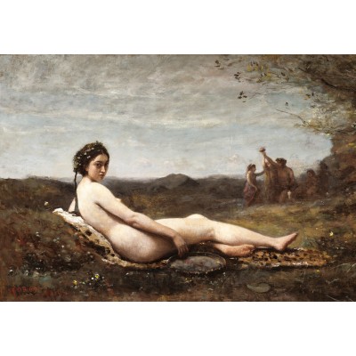 Puzzle  Grafika-F-31223 Jean-Baptiste-Camille Corot: Repose, 1860