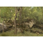 Puzzle  Grafika-F-31226 Jean-Baptiste-Camille Corot: Rocks in the Forest of Fontainebleau, 1860-1865