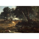 Puzzle  Grafika-F-31231 Jean-Baptiste-Camille Corot: Forest of Fontainebleau, 1834